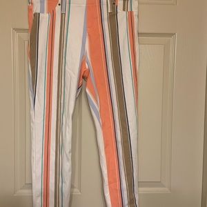NWT striped capri pants